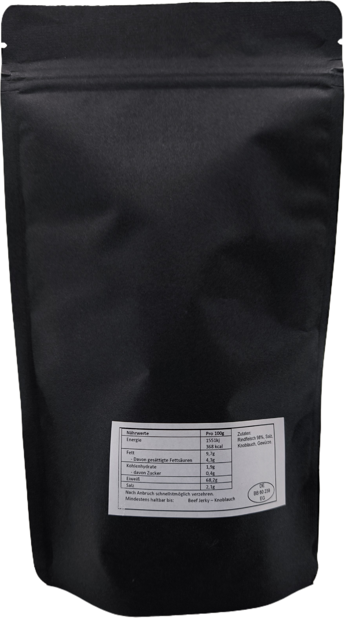 Halal Beef Jerky - Knoblauch